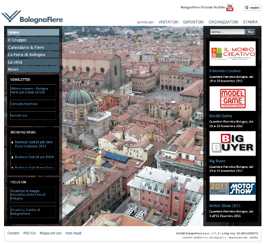 homepage Fiera di Bologna